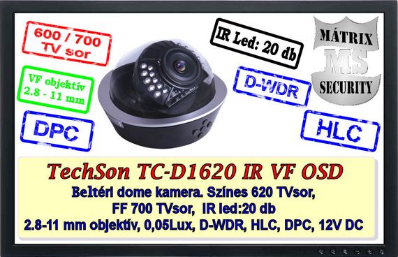matrix monitor TC-D1620 IR VF OSD
