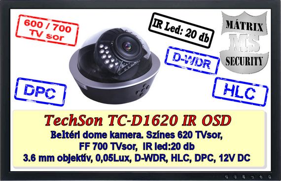 matrix monitor TC-D1620IR OSD