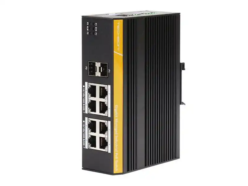 Techson TCS IGP08 2GS 10 portos industrial PoE switch