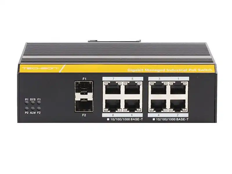 Techson TCS IGP08 2GS 10 portos industrial PoE switch - Image 4