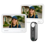 Techson 2 db TCTIS716WHITE + 1 db TCTDB102 Egylakásos Video IP kaputelefon szett